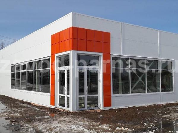 Быстровозводимое торговое здание под магазин или салон